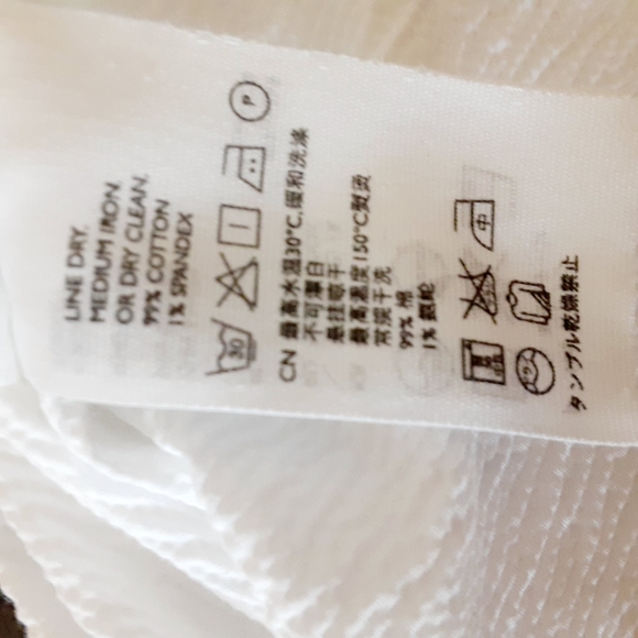 White Crinkled COS Longsleeve Top - Picture 8 of 9